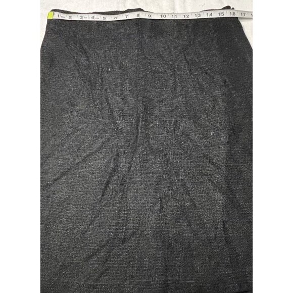 Linda Ballard/Tracy Womens Black Below Knee Skirt Side Zipper Rayon Size 14 - Picture 1 of 2